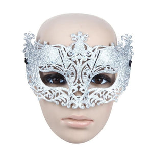 Venetian Masquerade Women Mask Costume Party Face Mask Gold Lace Mask Catwoman Halloween Cutout Prom Party Mask Accessories