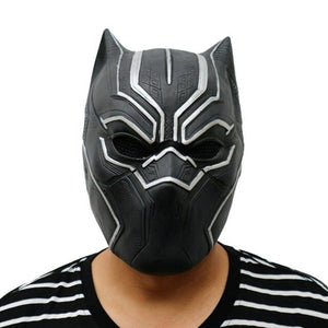 Newest Solid 3D Black Panther Masks Movie Fantastic Four Cosplay Men's Party Cosplay Latex Mask For Halloween Drop Shipping