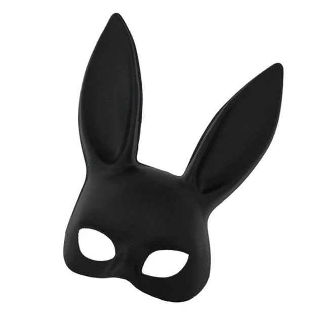 Hot Women Girl Sexy Rabbit Ears Mask Cute Bunny Long Ears Bondage Mask Halloween Masquerade Party KTV Cosplay Costume Props