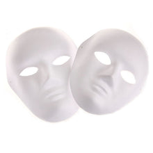 Load image into Gallery viewer, Women Men Unpainted Blank Mask DIY White Mask Adults Masquerade Party Masks  Carnival Party Supplies Halloween Purim