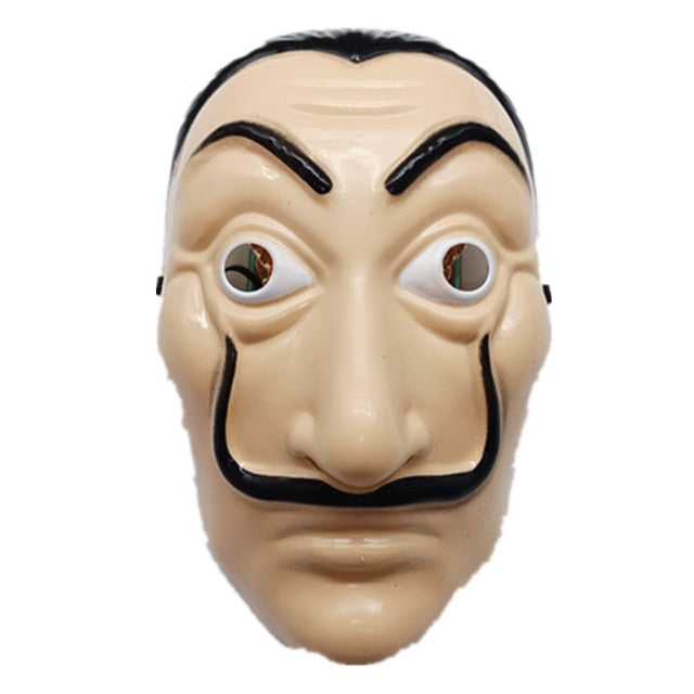 Dali Plastic Mask Paper House La Casa De Papel Cosplay Decoration Masquerade Halloween Funny Tools