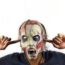 Load image into Gallery viewer, 7 type Masquerade masks Halloween Mask scary Child&#39;s Play Latex Realistic Crazy Rubber Creepy Party Mask Halloween Costume